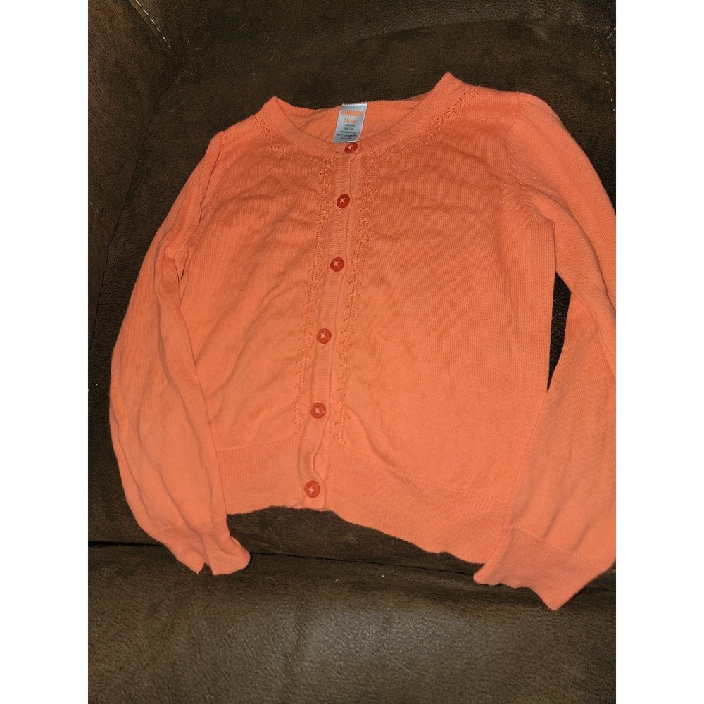 Gymboree cutie on the coast orange‎ sweater size 7 8